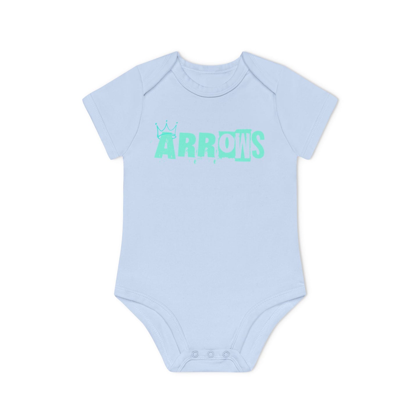 Cute Organic Baby Bodysuit - Arrows Design for Newborns