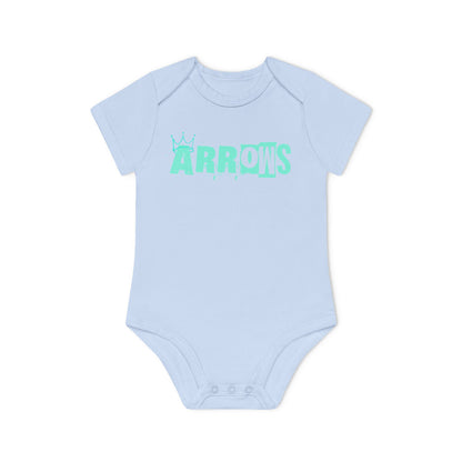 Cute Organic Baby Bodysuit - Arrows Design for Newborns