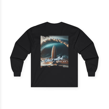 Long Sleeve Tee - Magnificent Oceans Beach Surfboard Spirit Lead Me Design