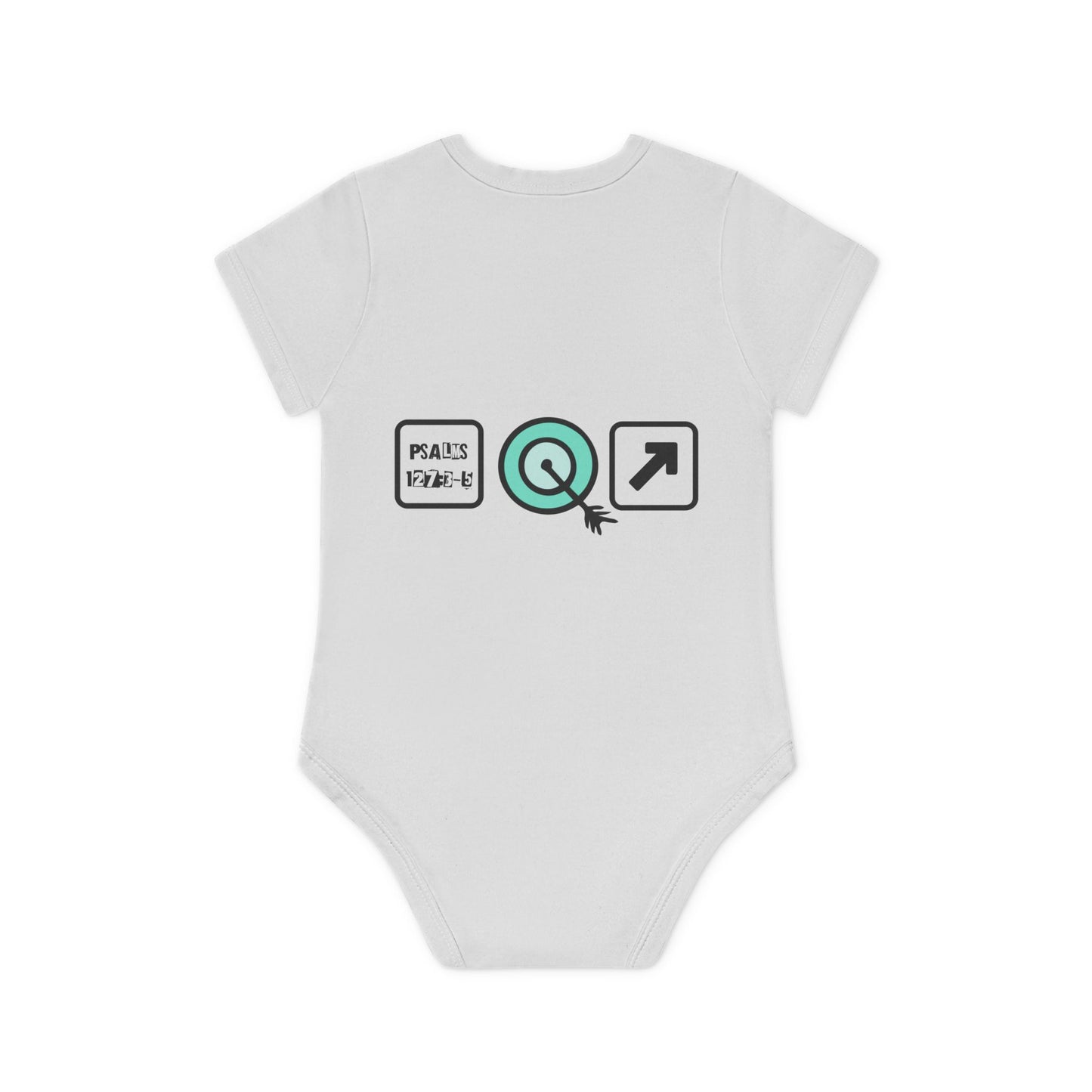 Cute Organic Baby Bodysuit - Arrows Design for Newborns