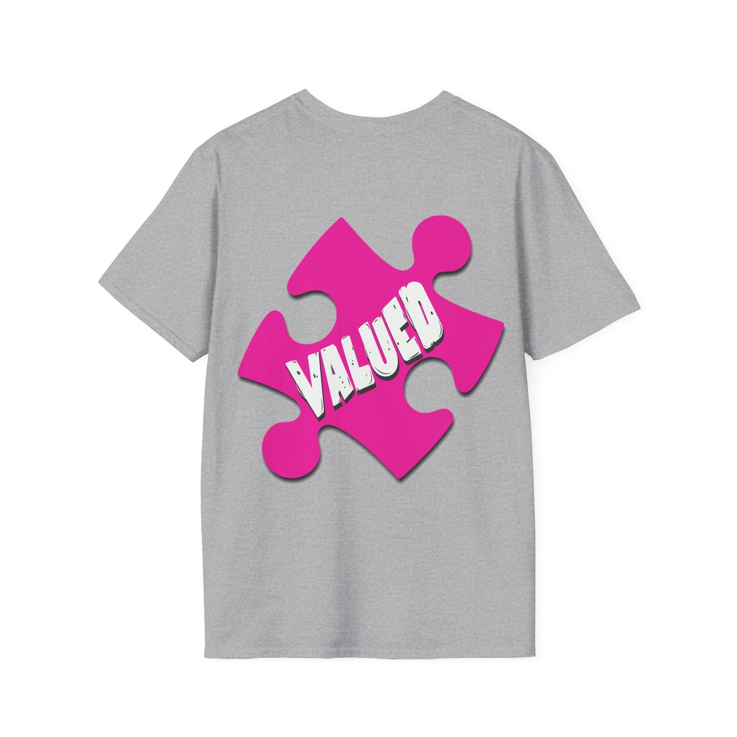 You Belong & Valued Unisex Softstyle T-Shirt - Inclusive Design for Community Spirit