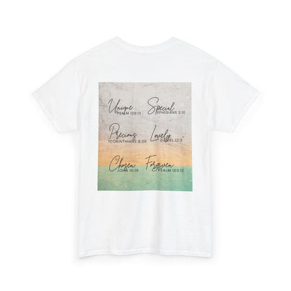 Inspirational Unisex Heavy Cotton Tee - God Says You Are Chosen