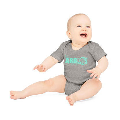 Cute Organic Baby Bodysuit - Arrows Design for Newborns