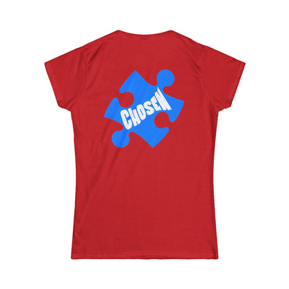 Empowering Women&#039;s Softstyle Tee - YOU BELONG & CHOSEN Puzzle Design