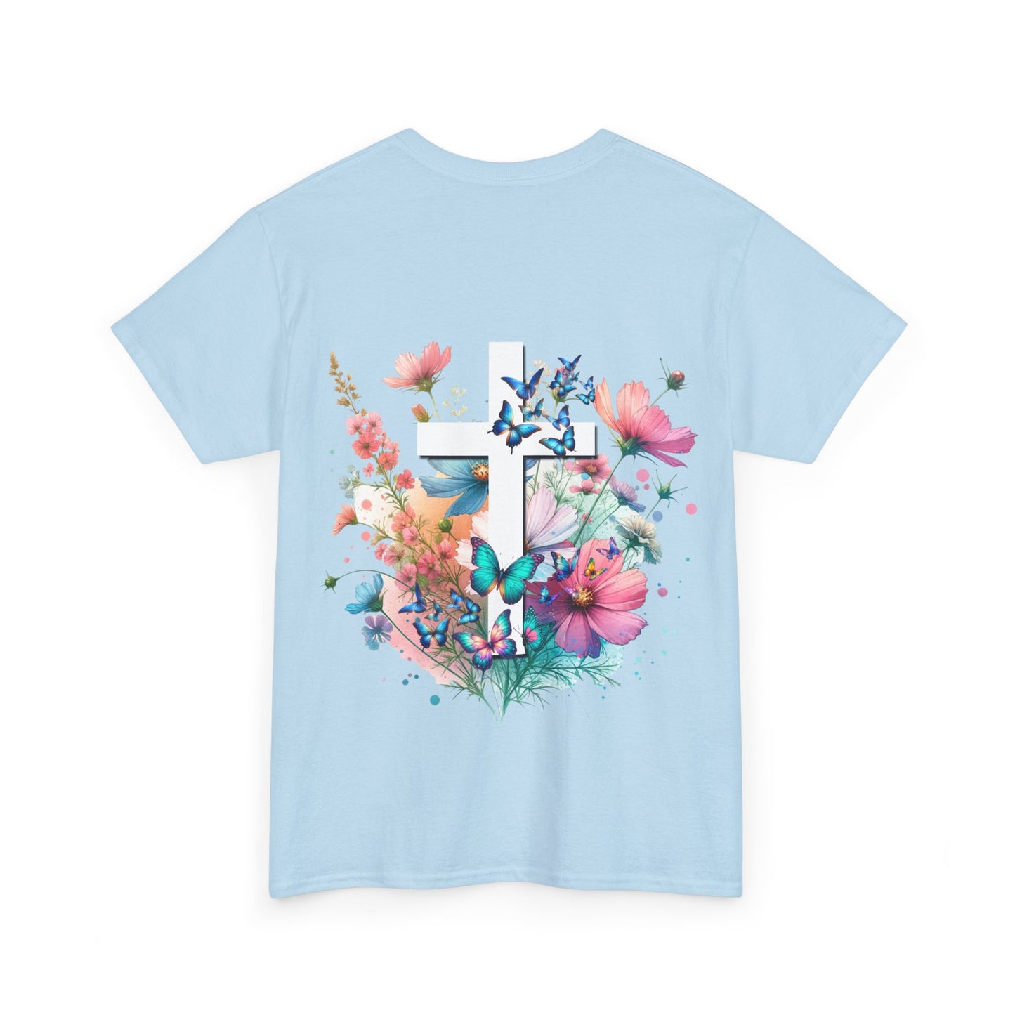 Floral Vibes Unisex Heavy Cotton Tee - Stylish & Comfortable T-Shirt for Nature Lovers