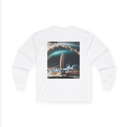 Long Sleeve Tee - Magnificent Oceans Beach Surfboard Spirit Lead Me Design