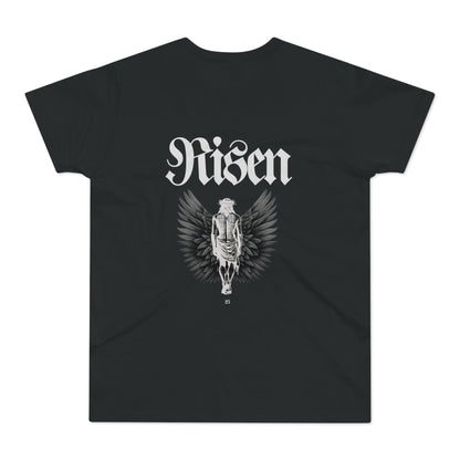 Risen Graphic T-Shirt for Men - Dark Brown Skeleton Wings Tee