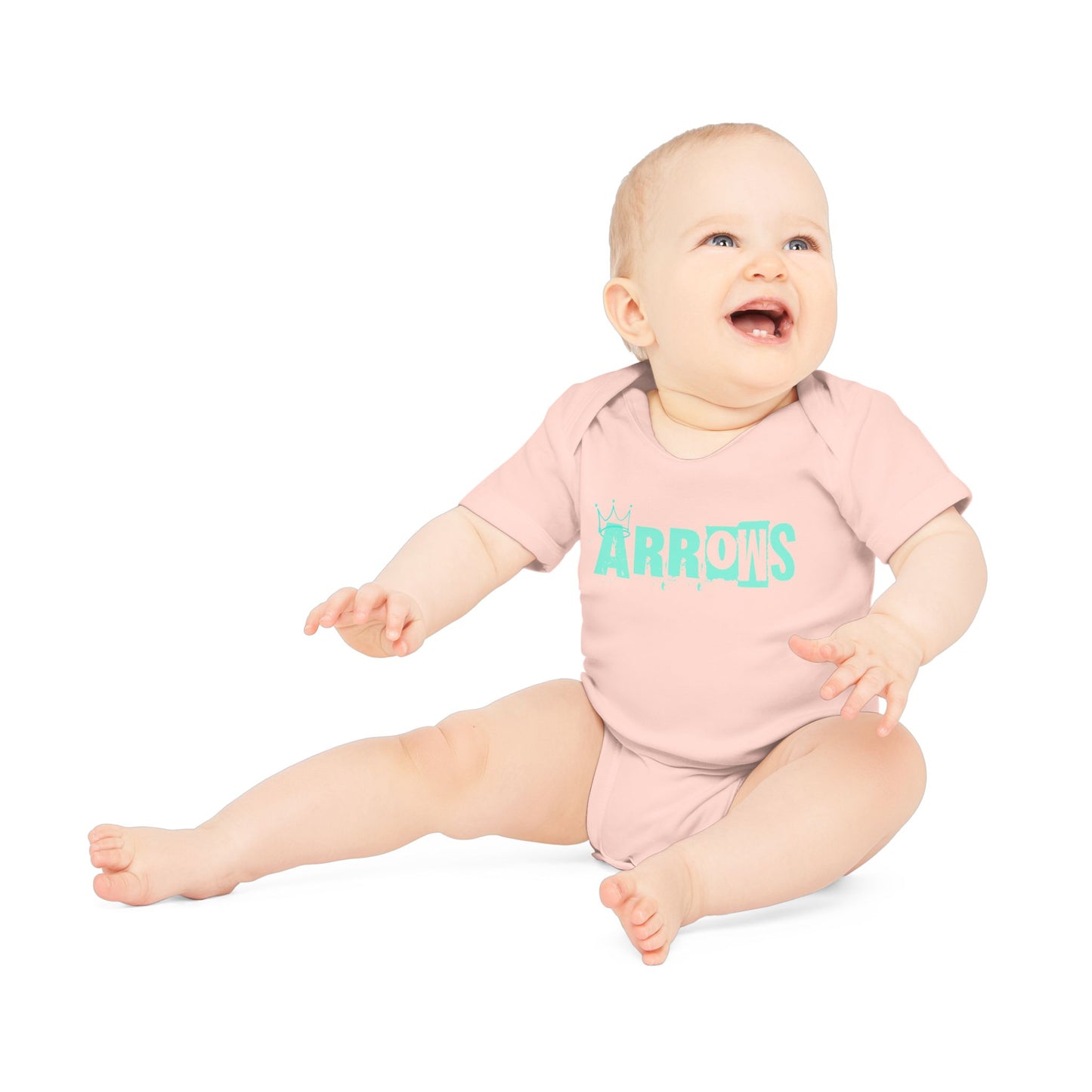 Cute Organic Baby Bodysuit - Arrows Design for Newborns