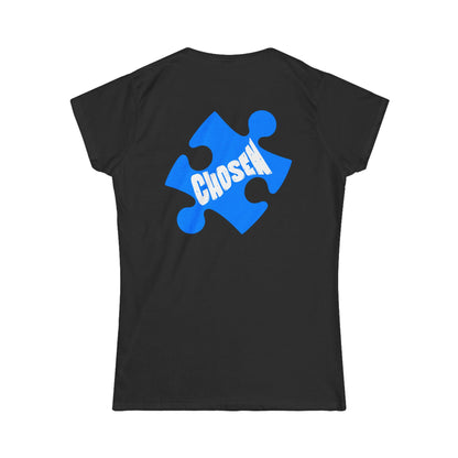 Empowering Women&#039;s Softstyle Tee - YOU BELONG & CHOSEN Puzzle Design