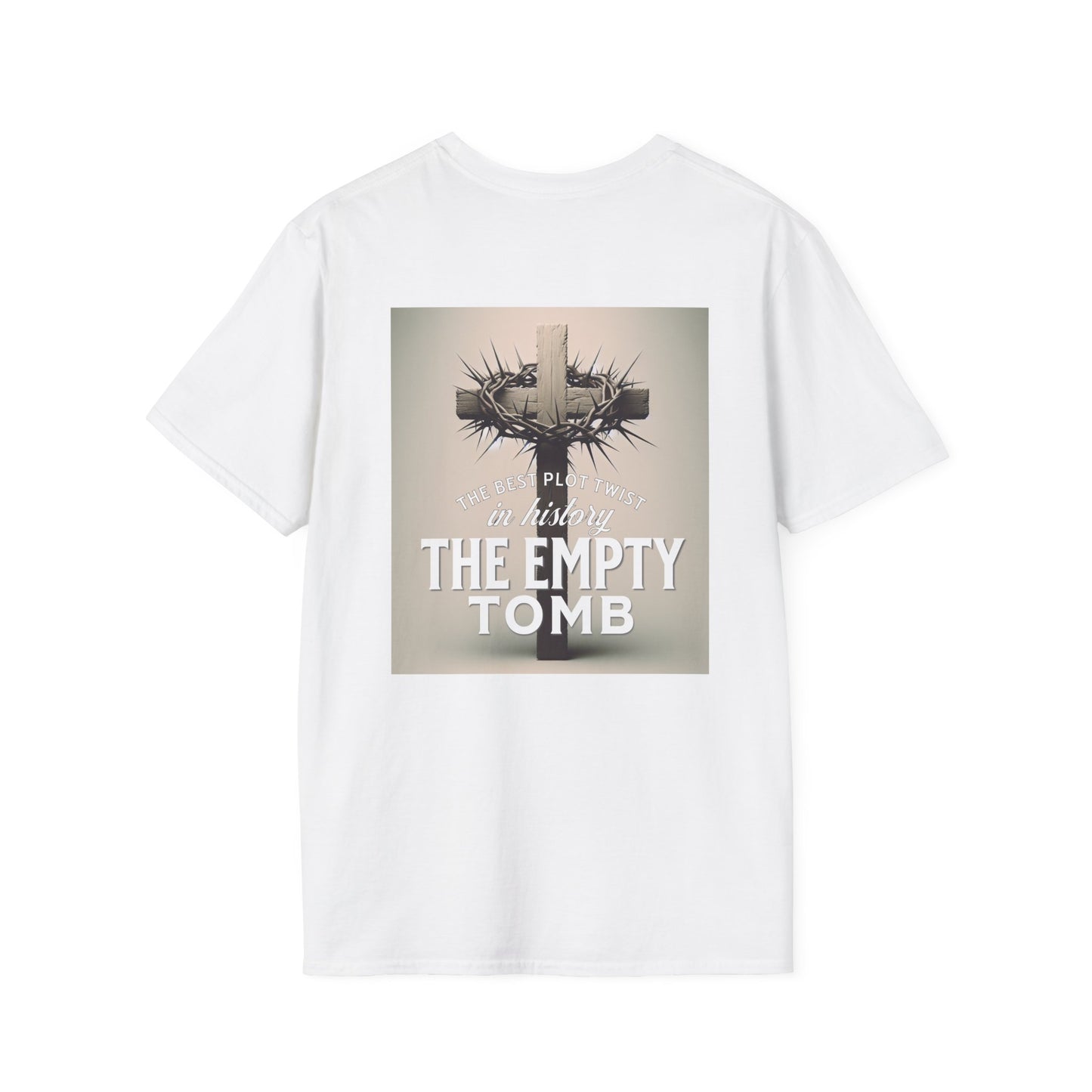 Easter Inspirational Unisex Softstyle T-Shirt - The Empty Tomb Design