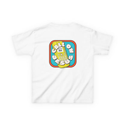 Retro Design Kids Heavy Cotton™ Tee - Call Me Graphic T-Shirt