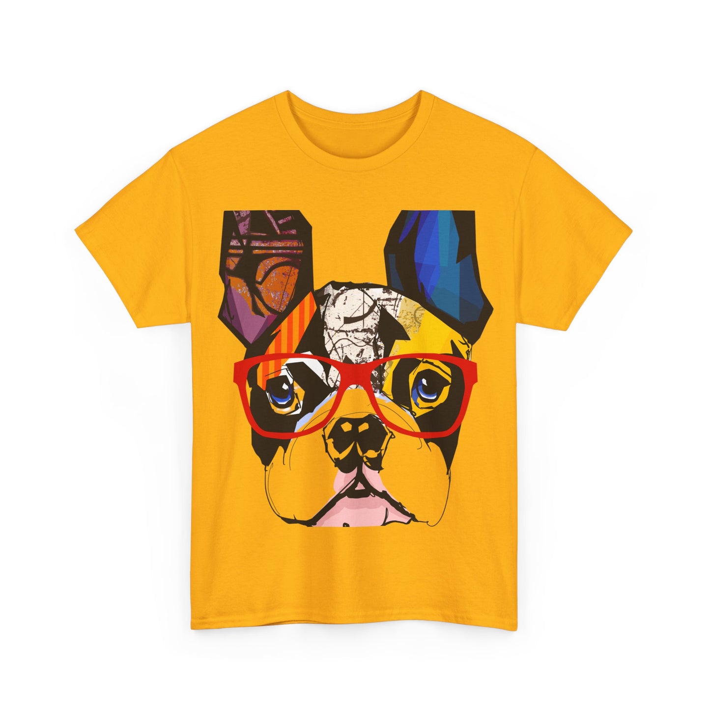 Paws & Pray Unisex Heavy Cotton Tee - Colorful Dog Design