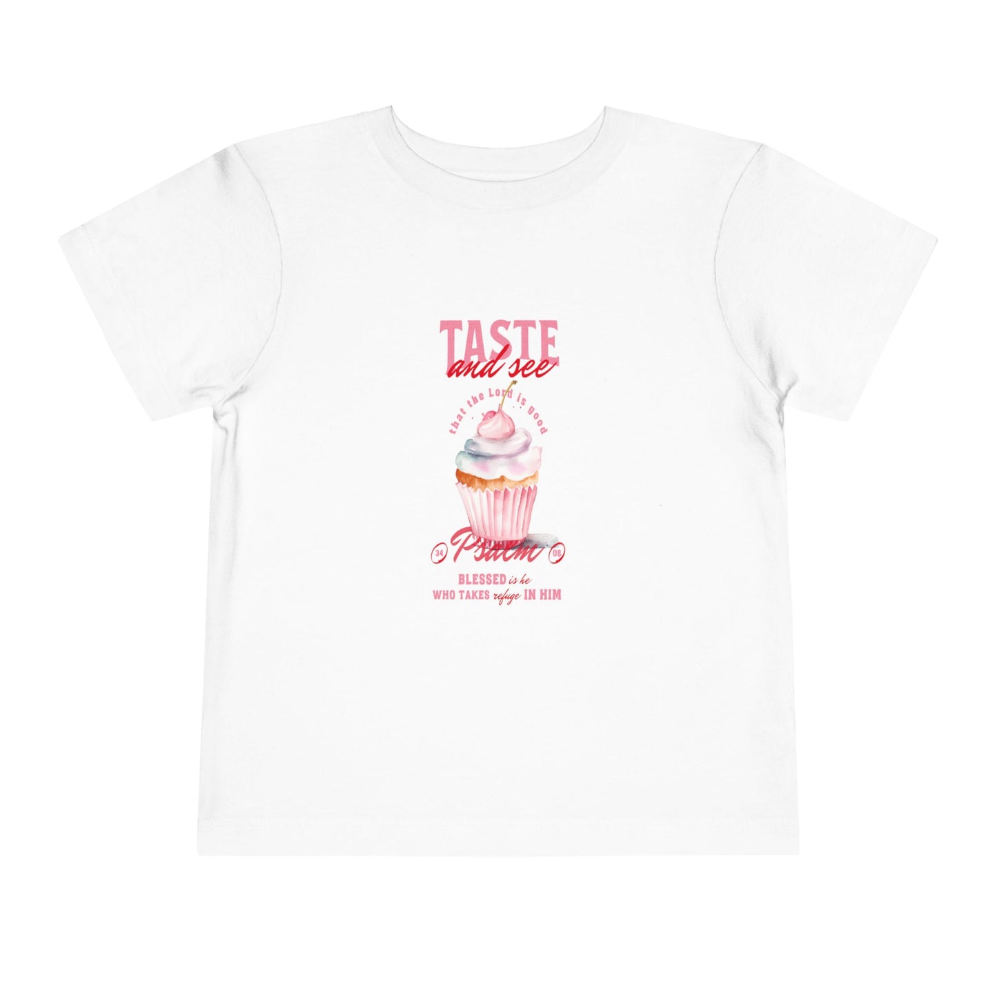 Tasty Blessings Toddler Tee - Taste and See Cupcake Design