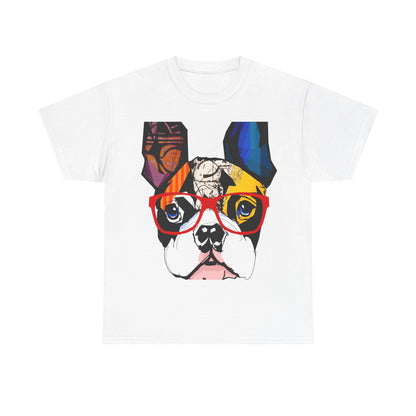 Paws & Pray Unisex Heavy Cotton Tee - Colorful Dog Design