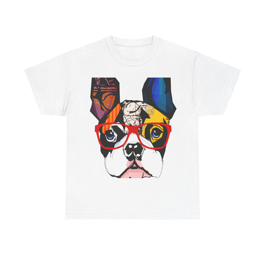 Paws & Pray Unisex Heavy Cotton Tee - Colorful Dog Design