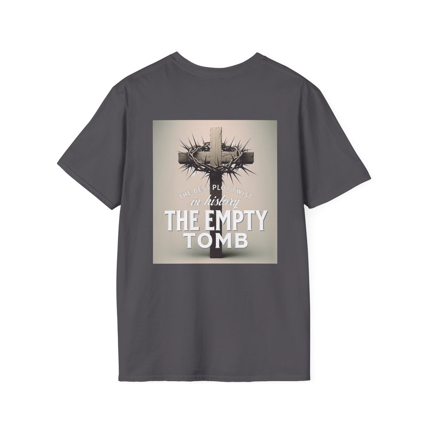 Easter Inspirational Unisex Softstyle T-Shirt - The Empty Tomb Design