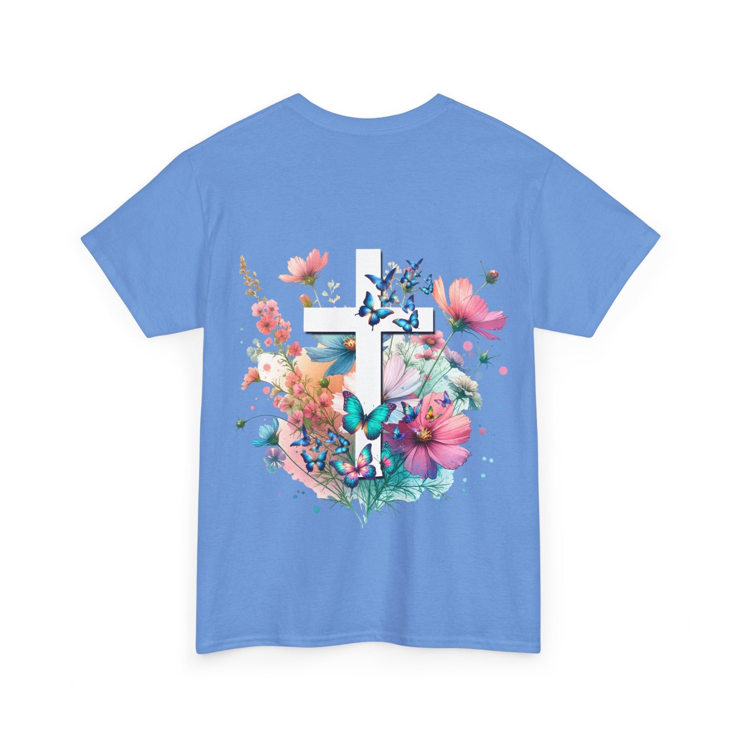 Floral Vibes Unisex Heavy Cotton Tee - Stylish & Comfortable T-Shirt for Nature Lovers