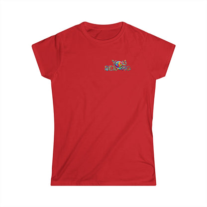 Empowering Women&#039;s Softstyle Tee - YOU BELONG & CHOSEN Puzzle Design