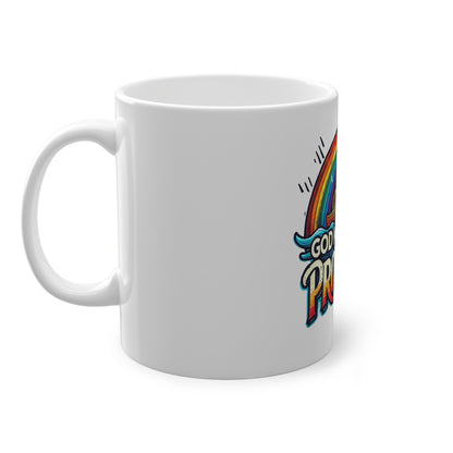 Inspirational Rainbow Mug - God Keeps His Promises