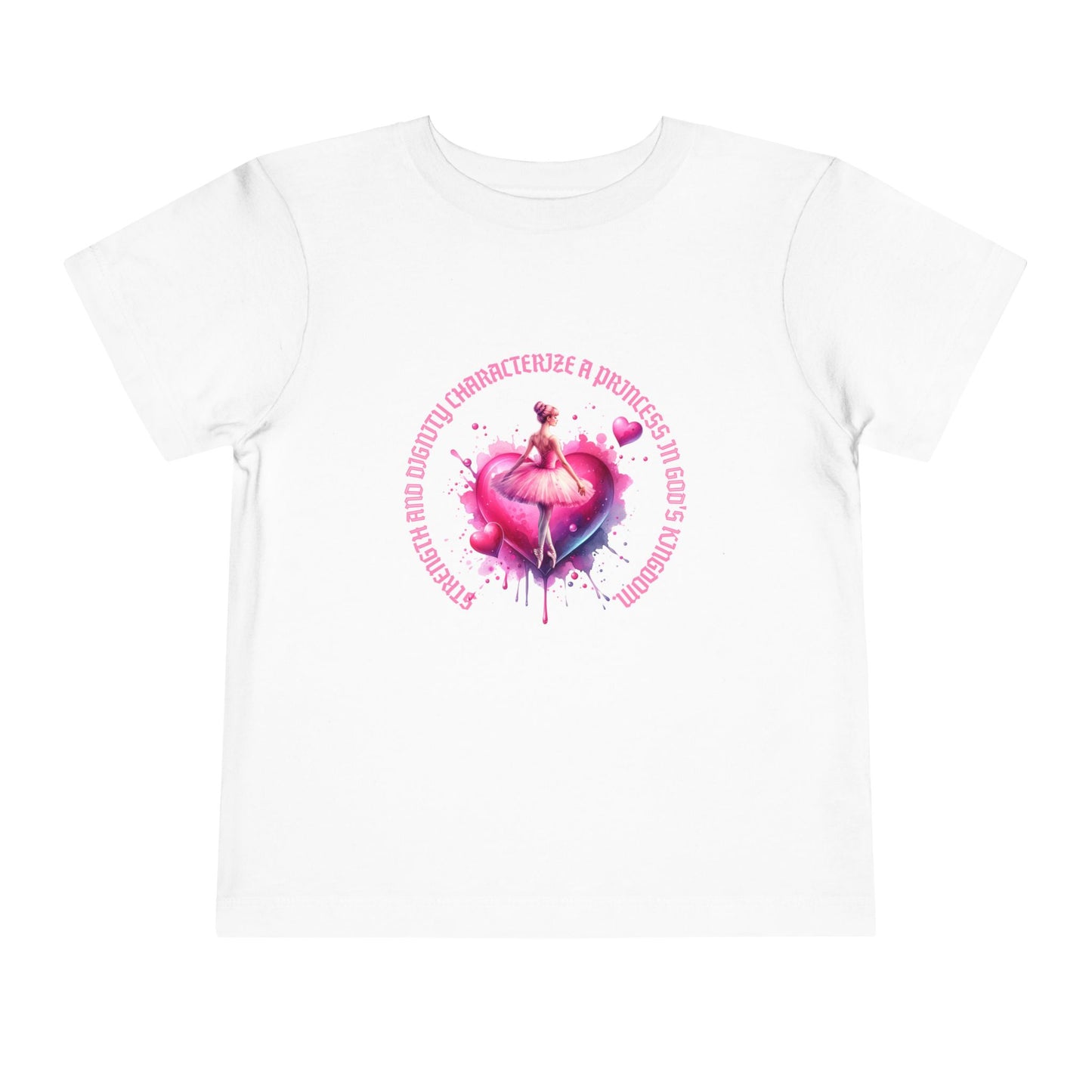 Whimsical Princess Heart Toddler Tee - Perfect for Birthdays and Dress-Up Play