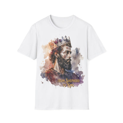 From Shepherd to King Unisex Softstyle T-Shirt - Inspirational Graphic Tee