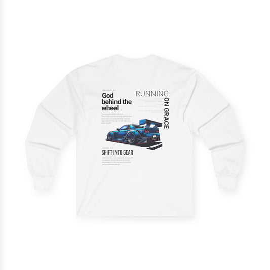 God Behind the Wheel Graphic Tee for Car Enthusiasts