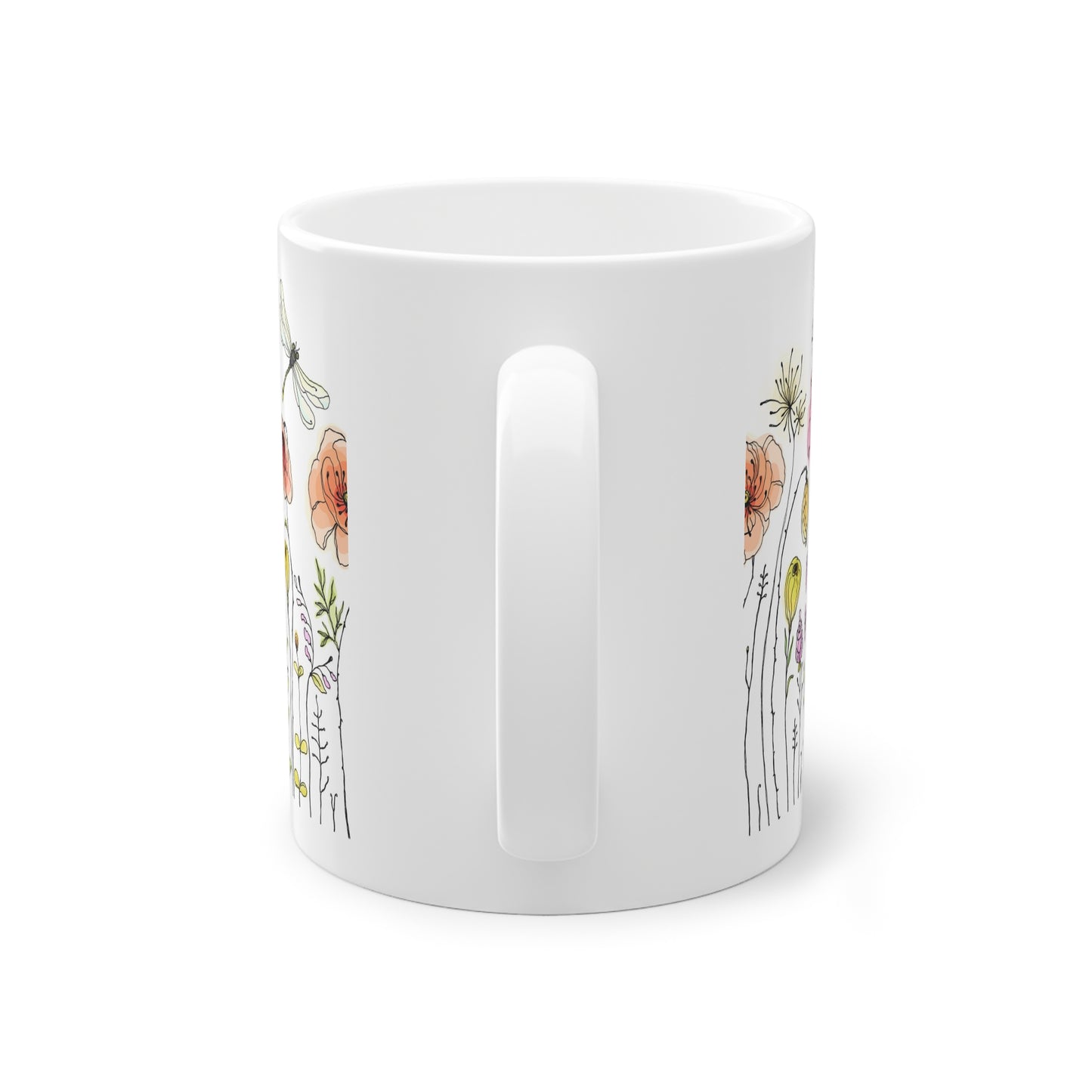 Botanical Bloom Standard Mug - 11oz Floral Design for Coffee Lovers & Nature Enthusiasts