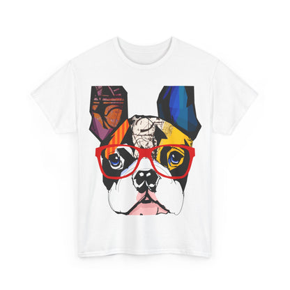 Paws & Pray Unisex Heavy Cotton Tee - Colorful Dog Design