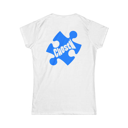 Empowering Women&#039;s Softstyle Tee - YOU BELONG & CHOSEN Puzzle Design