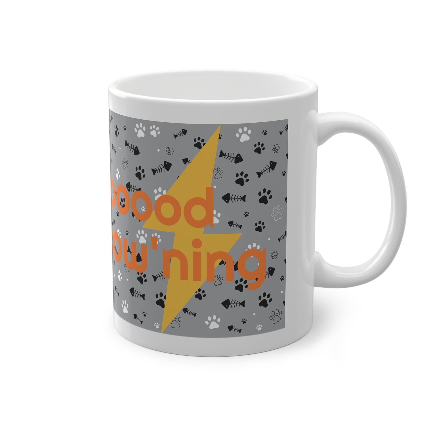 Funny Pet Lover Mug - "Gooooood Meow" - 11oz Cat & Dog Design