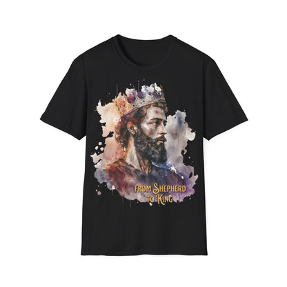 From Shepherd to King Unisex Softstyle T-Shirt - Inspirational Graphic Tee