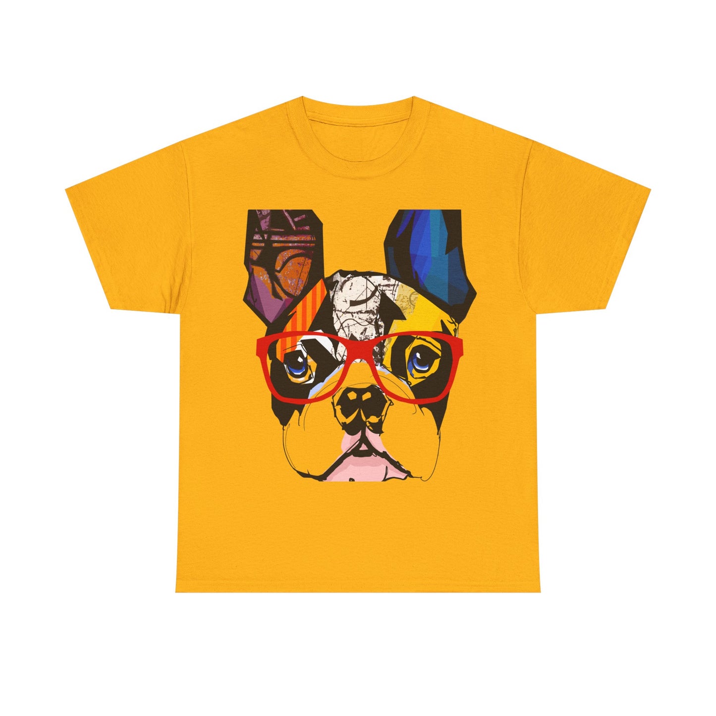 Paws & Pray Unisex Heavy Cotton Tee - Colorful Dog Design