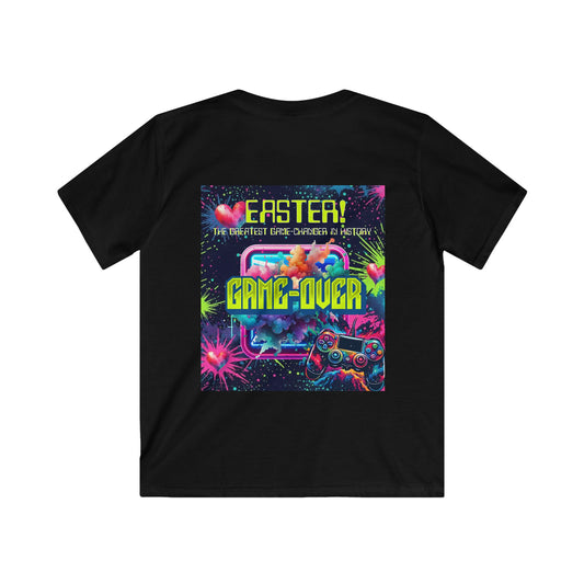 Easter Game Over Tee - Fun Softstyle T-Shirt for Young Gamers