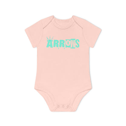 Cute Organic Baby Bodysuit - Arrows Design for Newborns