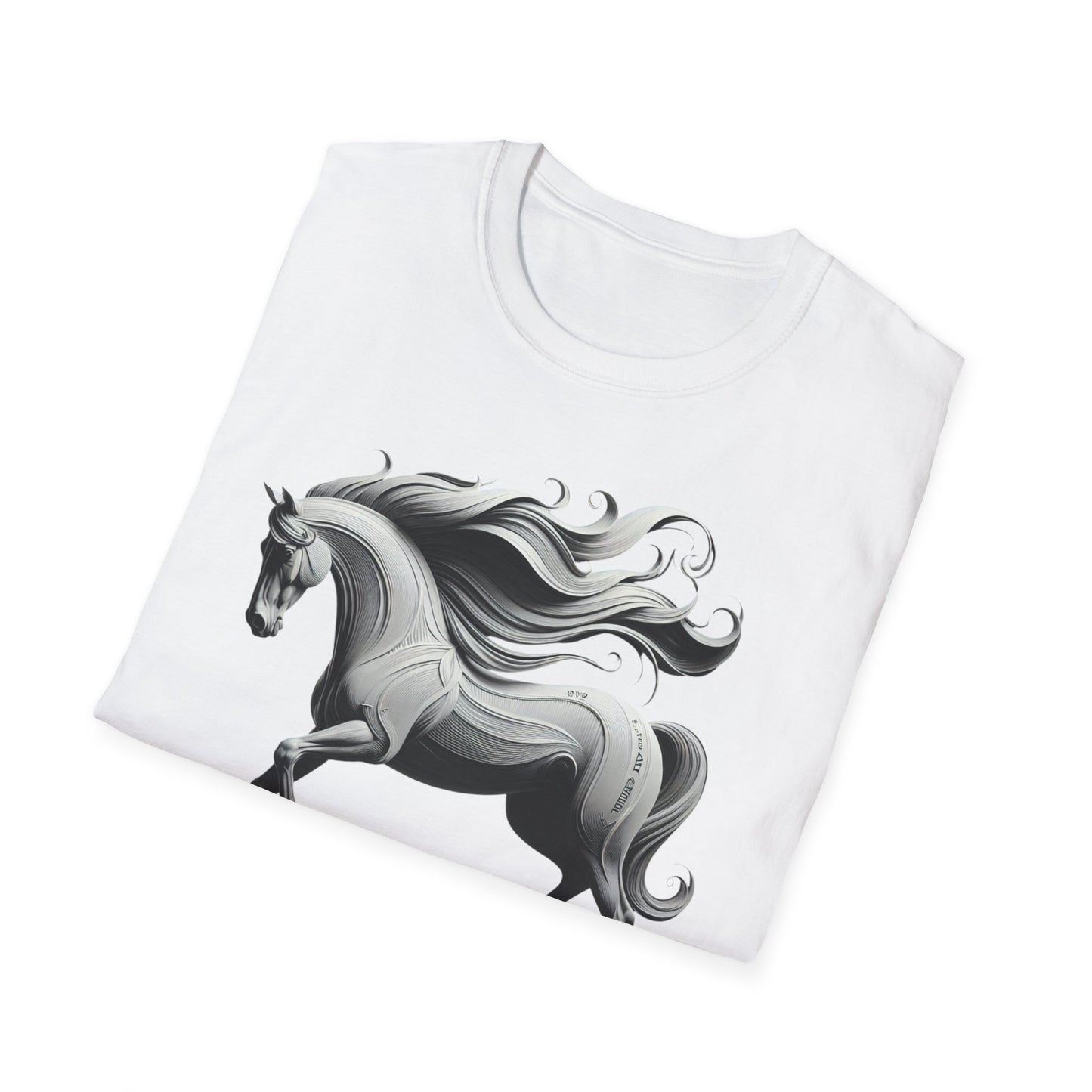 Inspirational Horse T-Shirt with Faith & Courage Quote