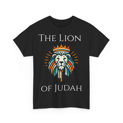 The Lion of Judah Unisex Heavy Cotton Tee - Inspirational Christian Apparel