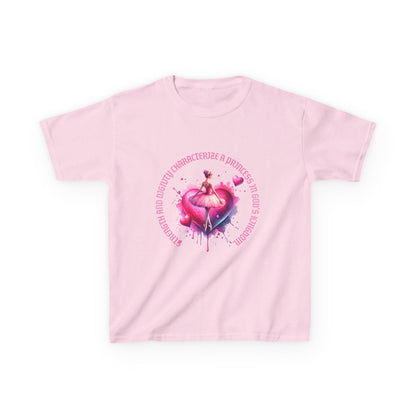 Proud Dancer Kids Heavy Cotton Tee - Colorful Ballet Design for Young Performers