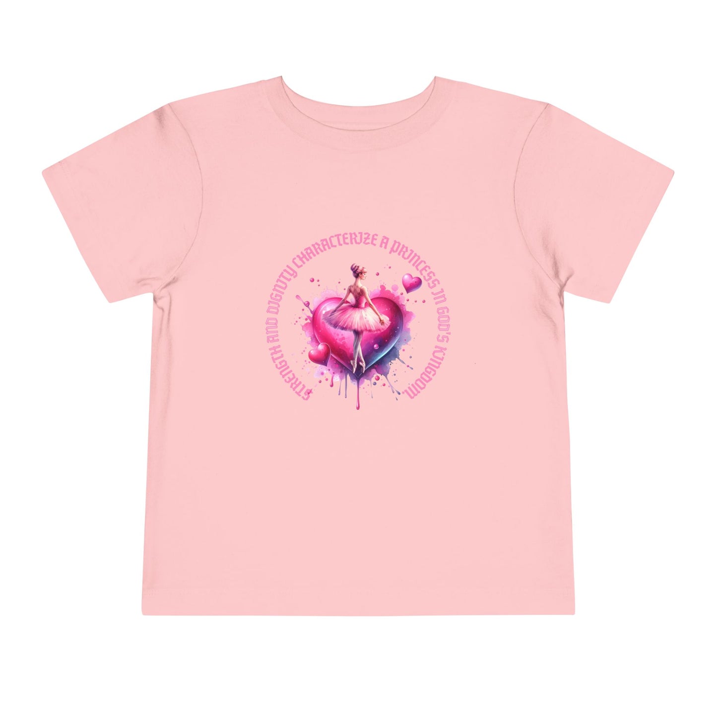 Whimsical Princess Heart Toddler Tee - Perfect for Birthdays and Dress-Up Play