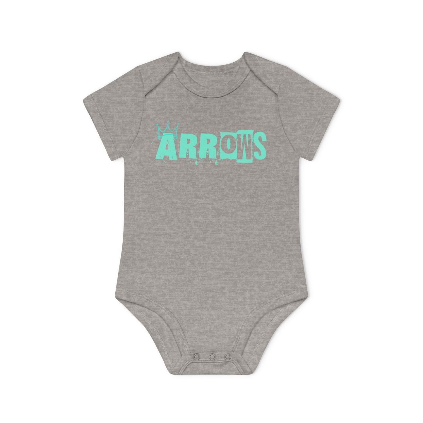 Cute Organic Baby Bodysuit - Arrows Design for Newborns