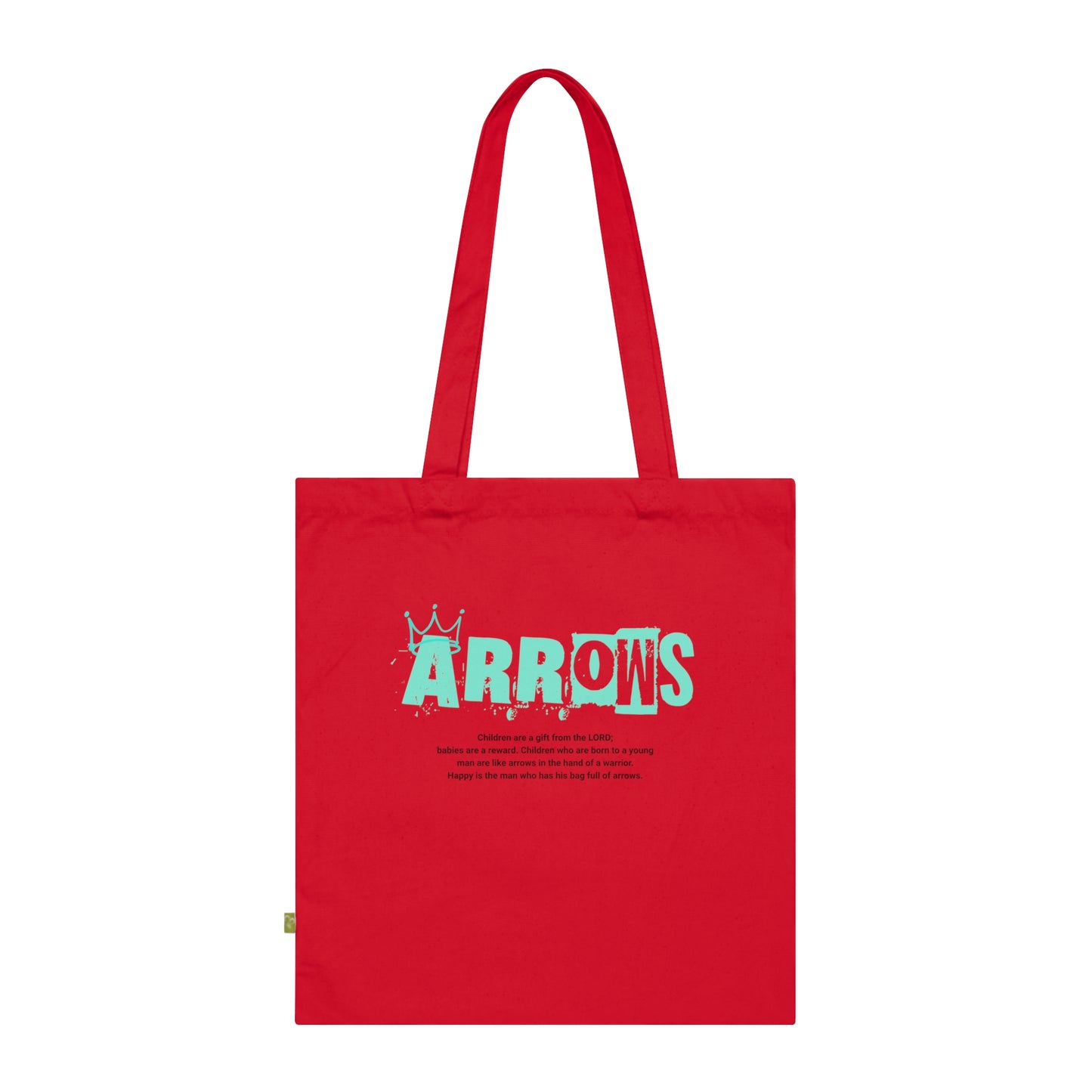 Arrows & Pizza Organic Cotton Tote Bag - Fun & Eco-Friendly Carryall for Food Lovers