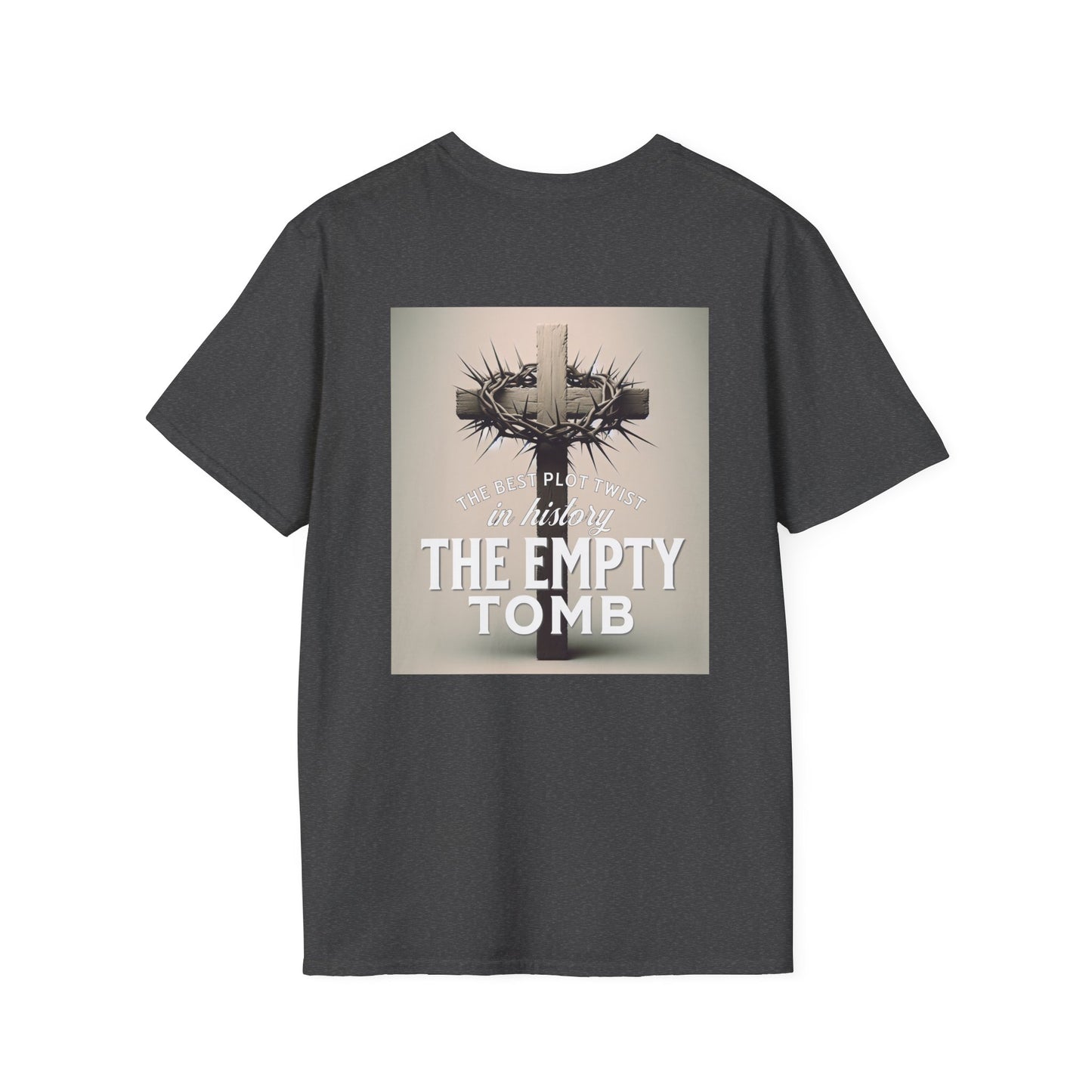 Easter Inspirational Unisex Softstyle T-Shirt - The Empty Tomb Design