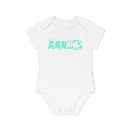 Cute Organic Baby Bodysuit - Arrows Design for Newborns