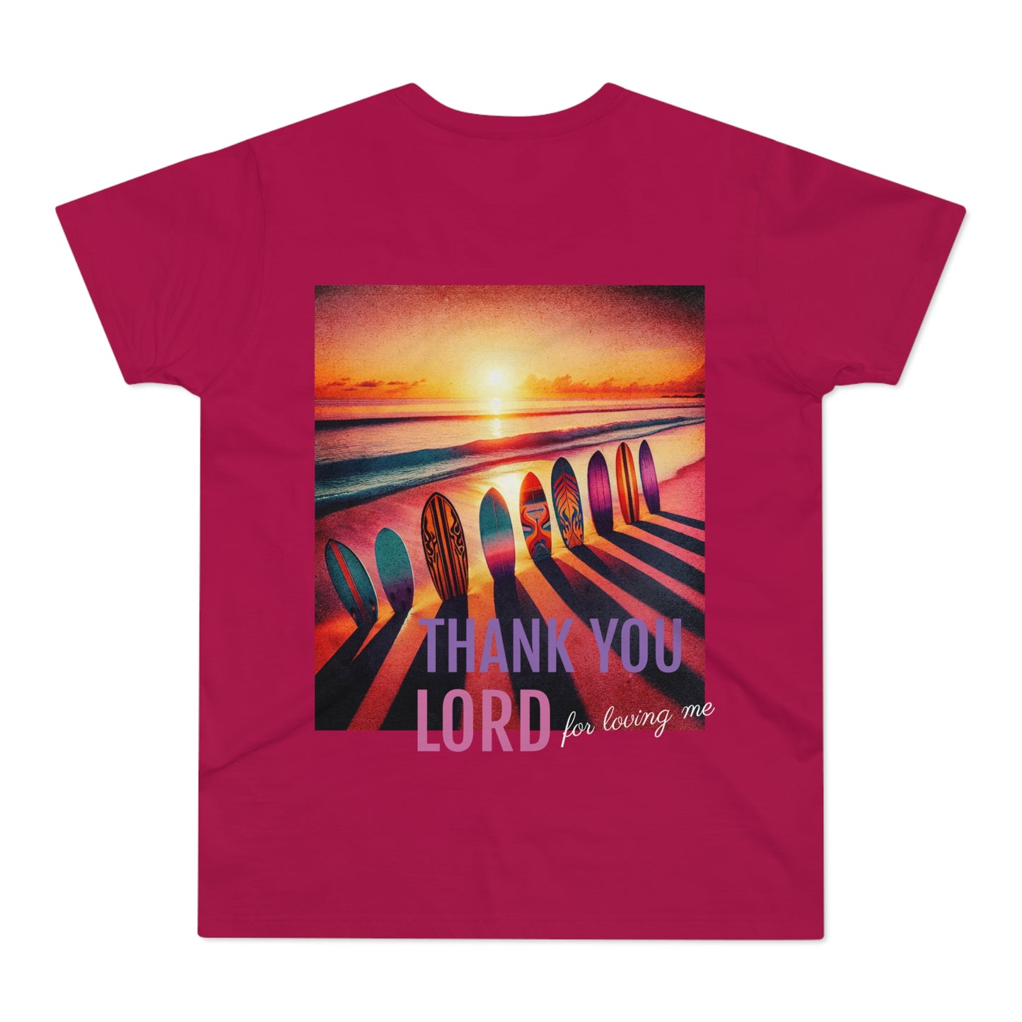 Thank You Lord Surfing T-Shirt for Men - Casual Christian Apparel