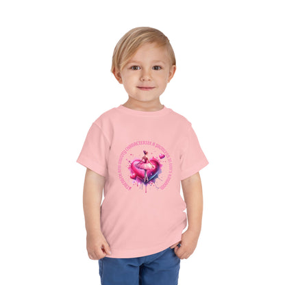 Whimsical Princess Heart Toddler Tee - Perfect for Birthdays and Dress-Up Play