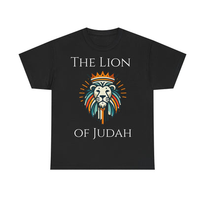 The Lion of Judah Unisex Heavy Cotton Tee - Inspirational Christian Apparel