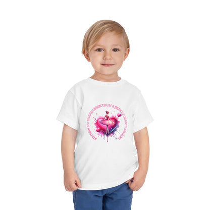 Whimsical Princess Heart Toddler Tee - Perfect for Birthdays and Dress-Up Play