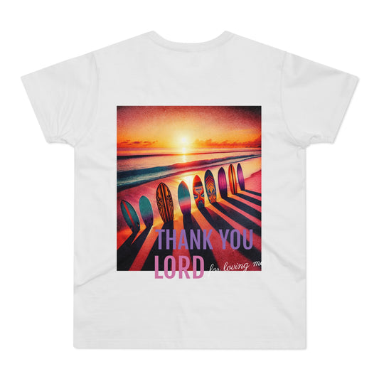 Thank You Lord Surfing T-Shirt for Men - Casual Christian Apparel