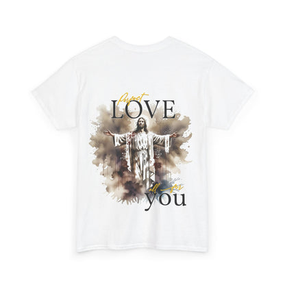 Love You Graphic Unisex Heavy Cotton Tee - Perfect for Gifts and Celebrations