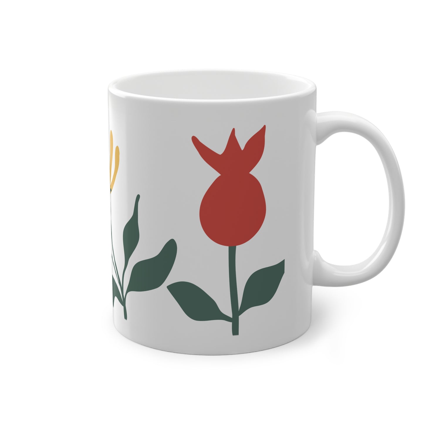 Blossoming Floral Standard Mug - 11oz Coffee Cup for Nature Lovers